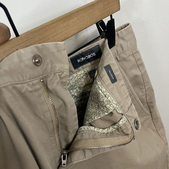 Bonobos Khaki Classic Chino Shorts 34W - Picture 3 of 5